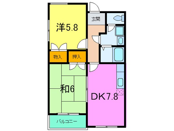 リンクス甲南の物件間取画像